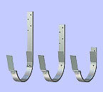 Крюки крепления желоба, длина 210 мм и 160 мм